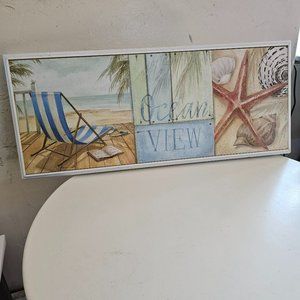 Ocean View wall decor print framed